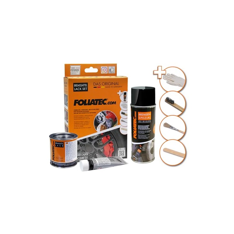 Foliatec 2196 Brake Caliper Lacquer Set - Performance Blue Glossy