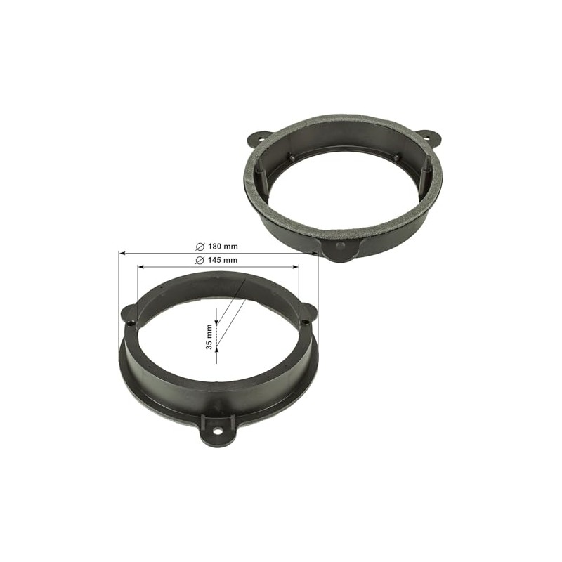 tomzz Audio 2845-009 Speaker Rings Adapter Brackets Compatible with Renault