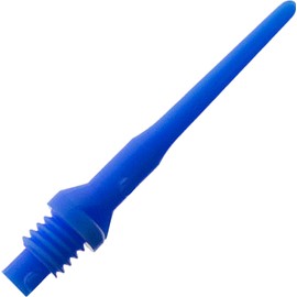 Viper Dart Accessory: Tufflex II 2BA Thread Soft Tip Dart Points, Blue, 100 Pack