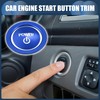 INFINAUTO Engine Start Stop Button Cover for Toyota Ignition Button