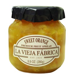 Mario Camacho La Vieja Fabrica Sweet Orange Premium Fruit Spread, Sweet Orange, 9.9 Oz (Pack of 8)