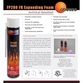 Abesco FP200 Fire Rated Expanding Foam Prevent Fire & Smoke Spreading - Abesco -10oz