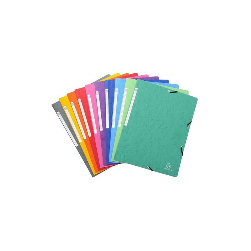 Exacompta 5510E Folder with Corner Elastic Fastener Bands