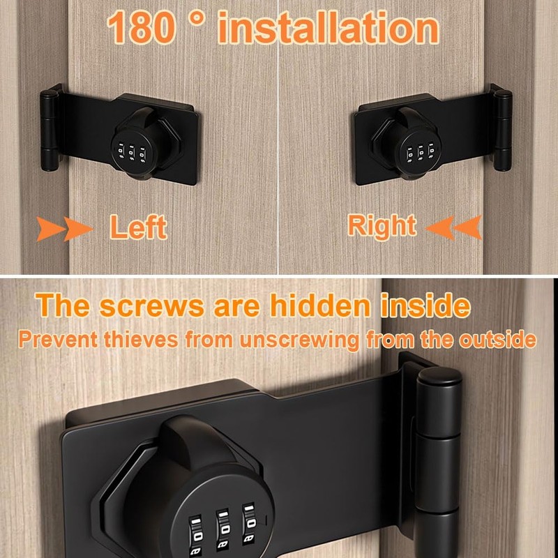 90 Degree Sliding Barn Door Lock and Latches - Cabinet