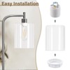 DiCUNO E26 Lamp Shade Rings, White Light Socket Shade Ring,