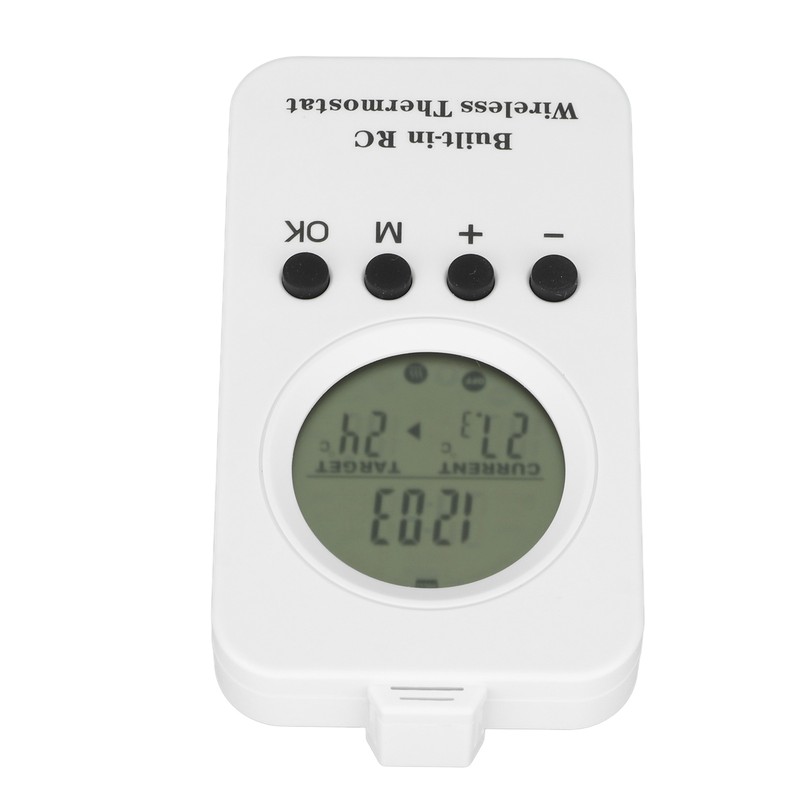 Wireless Plug in Thermostat LCD Remote Control Digital Display Temperature