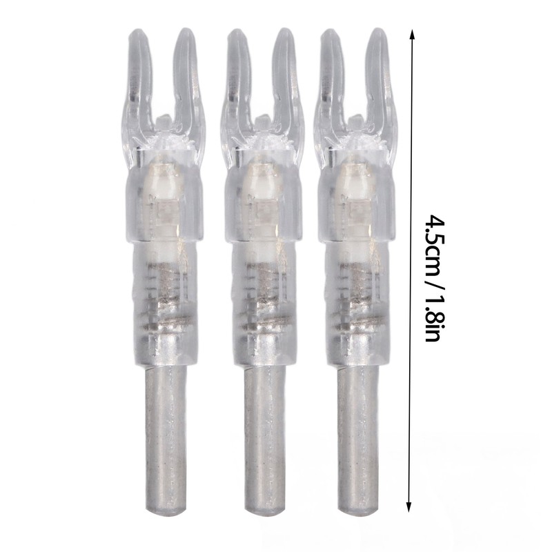 3PCS Lighted Nocks for Arrows Automatic Lighting 6.2mm Internal Diameter