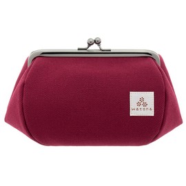 Watona Canvas Cosmetic Pouch, Size 4.5, Size L, red (bordeaux)