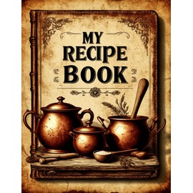 Handwritten Recipe Book: Blank Recipe Journal for Own Recipes | 100 Lined Pages 8.5x11 | Preserve Family Culinary Legacy