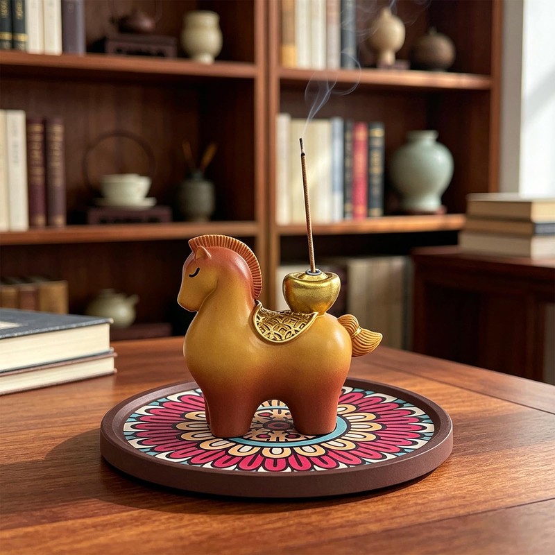 Horse Incense Holder,Incense Stick Holder,Resin Incense Burner - Gift Home