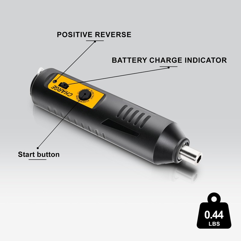 JULIXIN Cordless Screwdriver Rechargeable – Compact Battery Operated Electric Screw