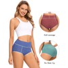POKARLA Women's High Waisted Cotton Underwear Soft Breathable Postpartum Panties