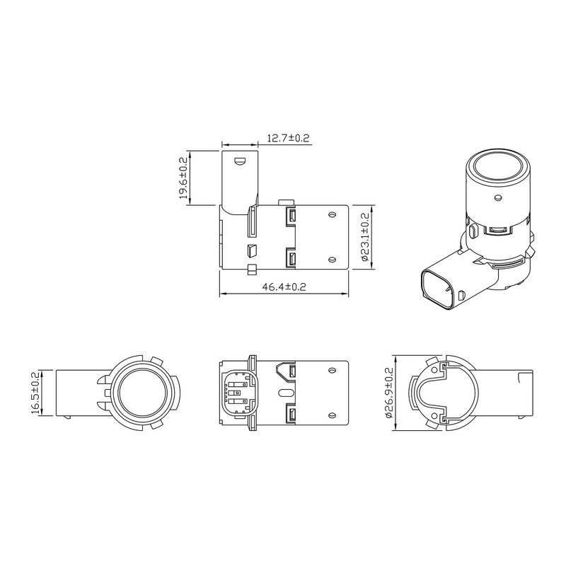 ZEALfix PDC Parking Sensor 6590H1 for 207 307 807 C4