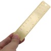 1Pcs 12cm Straight Brass Ruler, 120mm /4 Inches Metric Dual