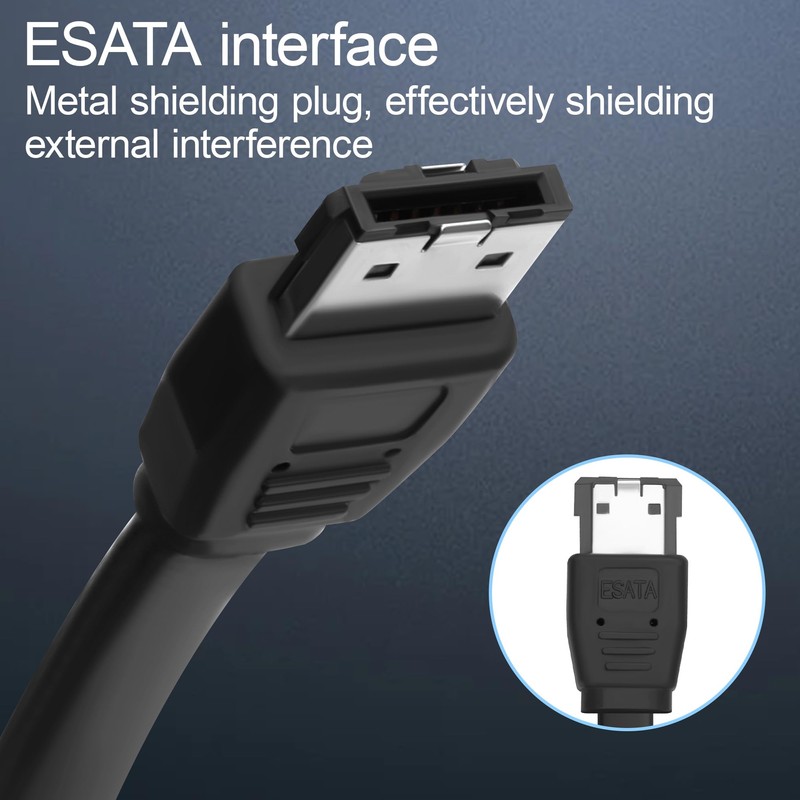 ELFJMZP eSATA to eSATA Cable, 6Gbps SATA III Female to