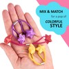 Expressions 24pc Ponytail Balls Hair Elastics,Star-Shaped Multicolored Twin Hair Beads,