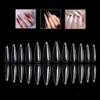 Mwoot 600 Pieces French False Nail Tips, Long Stiletto Sharp
