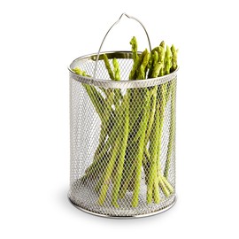 Cook N Home 4 Quart 3-Piece Vegetable Asparagus Steamer Pot, Stainless Steel