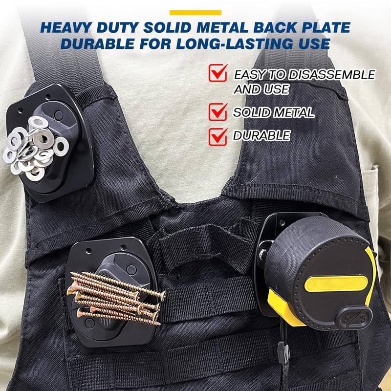 Magnetic Tool Holder, with Strong Magnet & Durable Metal Clip,