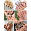 Leelospgt Dijes De Uñas 3d Con Diseño De Rosas Decoración