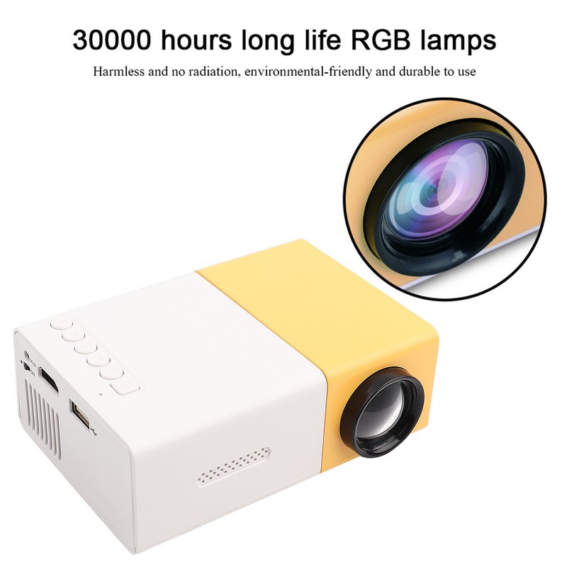 Mini Stylish Home Theater Portable LED Projector High Definition Support