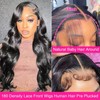 Mecry 30 Inch Lace Front Wigs Human Hair Body Wave