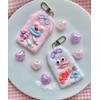 Wigo Mini Lucky Charm Monster Nuigurumi Keychain for Women, Pink