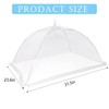 2 PCS Extra Large Food Covers Nets for Outside（40"X24"）umbrella Mesh