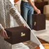 promitop Bamboo Storage Box with Lid and Lock – Large