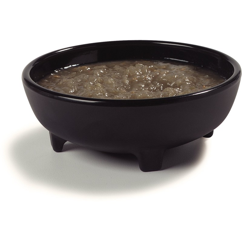 Carlisle FoodService Products 087803 Molcajete Ramekin, 8 oz. Black, Melamine