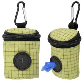 FACHOI Quick-Access Dog Poo Bag Holder Dispenser, Hands-Free Dog Waste Carrier with Clip, Lightweight Portable for Owners Walkers F6-CWLJB