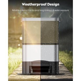 Pawfly Automatic Fish Feeder - Large Capacity Vacation Timer, Moisture-Proof Outdoor Koi Fish Feeder, Battery Powered