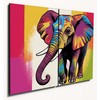 The Plum Penguin Pop Art African Elephant Shrew Wooden Wall