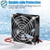 GDSTIME 80mm x 25mm 12V DC Waterproof IP67 Fan Dual