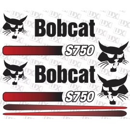 Bobcat S750 Skid Steer Decal Replacement Kit