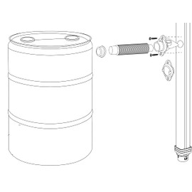 EarthMinded - Aquabarrel DIY, FlexiFit Downspout Diverter Group for 2x3, 3x4 and Round Downspouts - Connects Your Rain Barrel to The Downspout - No Drill Bits (Black, 2" x 3")