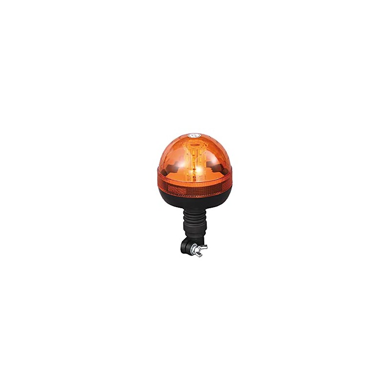 Maypole 12/24V 40x3W LED Amber Flashing Warning Beacon Flexi DIN