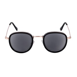 Mass Vision The Esteemed Reading Sunglasses with Full Lens Sun Reader (non bifocal) (Black/Gold, 3.0)