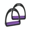 Shires Coloured Compositi Stirrups 686, Burgundy, Adults