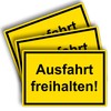 Strobo Ausfahrt freihalten Sign, 20 x 30 cm, Made From