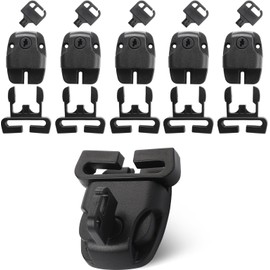 KALIONE 6 Sets Hot Tub Cover Latches Clip Lock Replacement Spa Hot Tub Cover Clips Replace Latches Kit for Spa Cover Straps with Keys and Slide Buckle, Hardware Accessories
