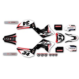 Honda 2002 - 2007 HONDA CR125 CR250 POLISPORT RESTYLE GRAPHICS KIT MX DECALS STICKERS - CR250
