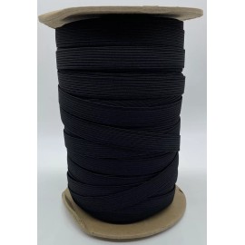 TRENDWARE ELASTIC 5/8" FOR MASKS (0.625") BLACK BRAIDED GORE - 100 YARDS