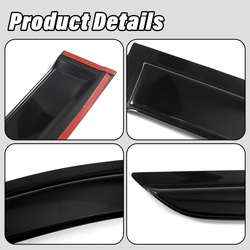 Rain Guards Window Visors Deflectors Compatible with Toyota Grand Highlander