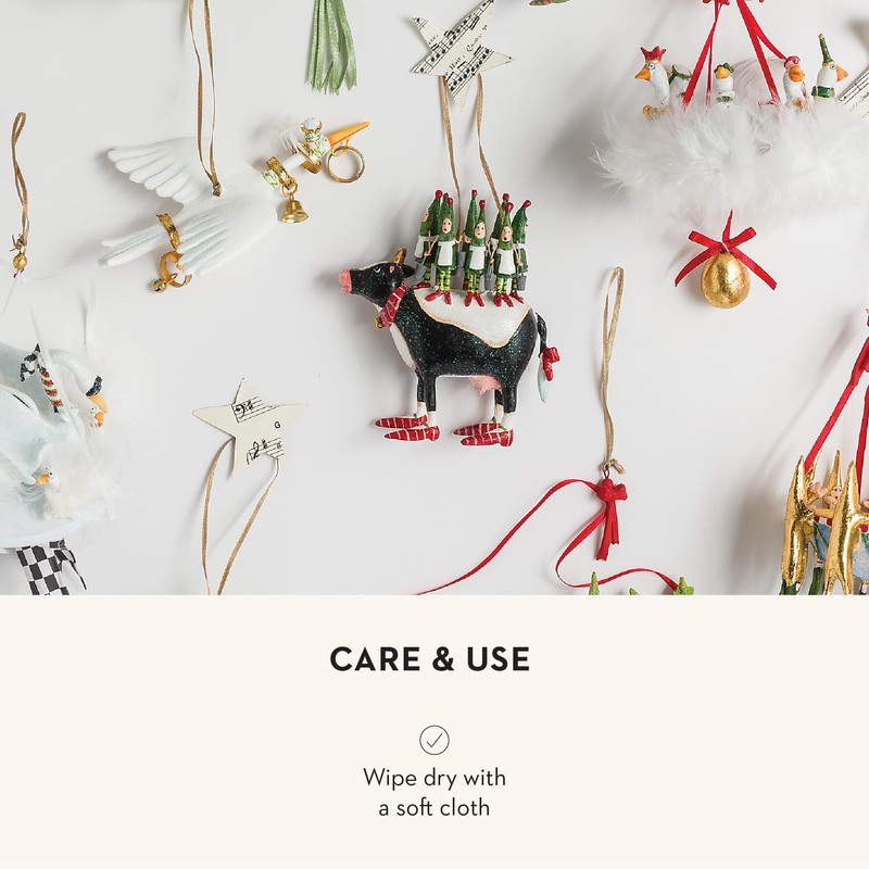 MACKENZIE-CHILDS Patience Brewster 12 Days Christmas Ornament, Christmas Tree Ornament,