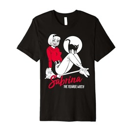 Sabrina The Teenage Witch on Broom Premium T-Shirt