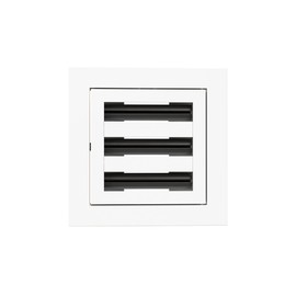 6x6 Modern Design AC Grille - Aluminum White - Air Vent - Linear Slot Diffuser - Register Grille for Heating and Cooling - Compatible with Ceiling, Wall, or Floor Registers