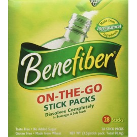 Benefiber Unflavored Sticks, 28 Count (Pack of 2)
