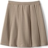Lands' End Uniform Ponte Pleat Skirt Khaki Kids 14