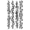 MapofBeauty Cool Black Lines Temporary Waterproof Tattoos Body Art Sticker